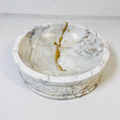 Tranquil Marble Sink - Cheetah Gold