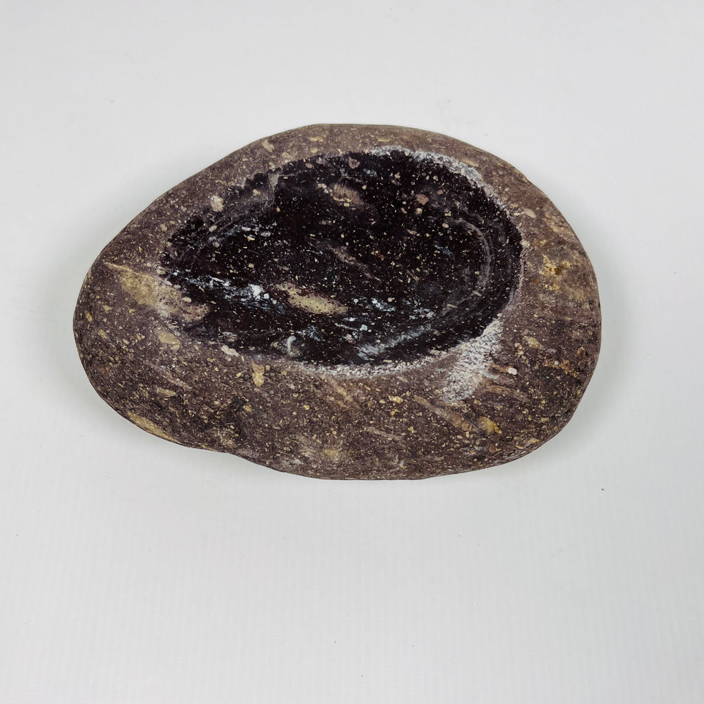 Burgundy River Stone Soap Dish