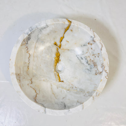 Tranquil Marble Sink - Cheetah Gold