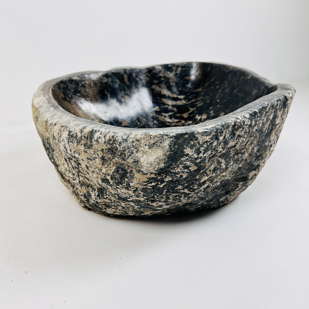 Cheetah Marked River Stone Sink