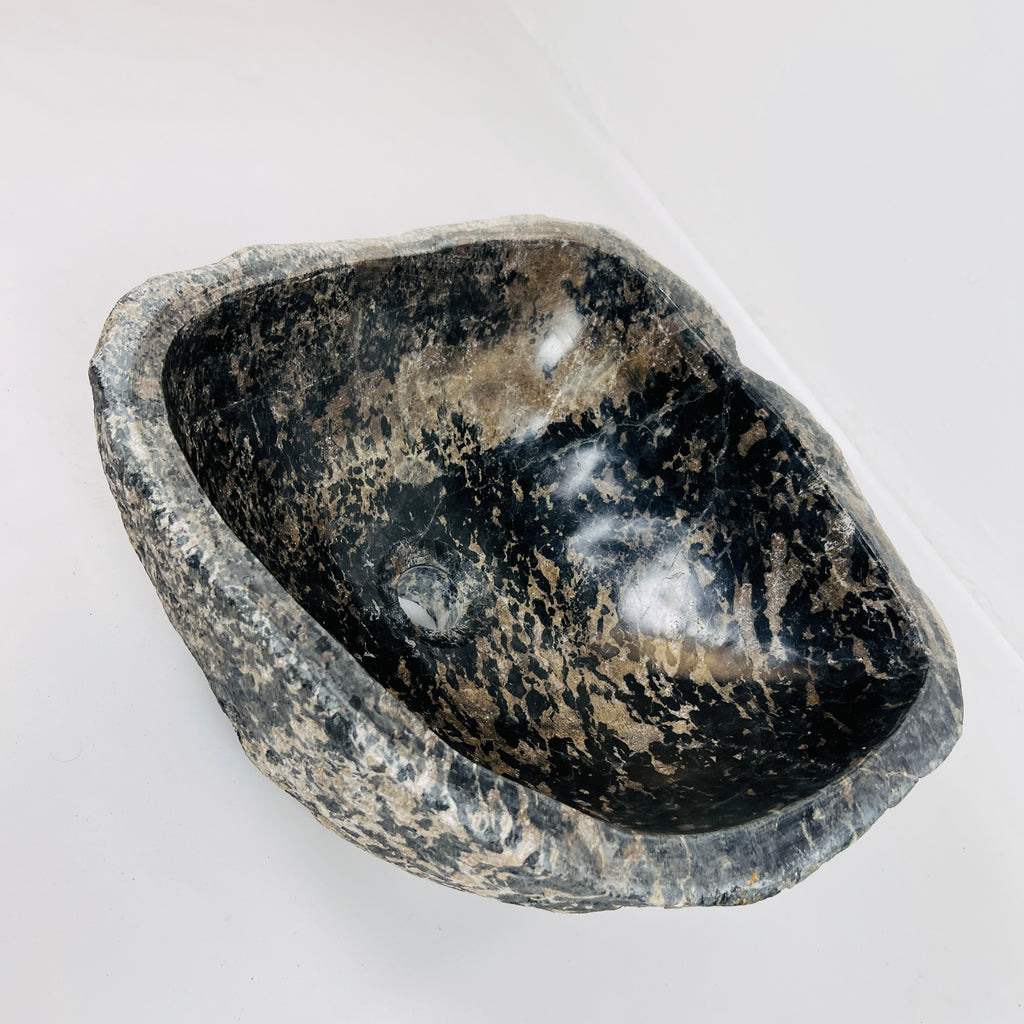 Cheetah Marked River Stone Sink