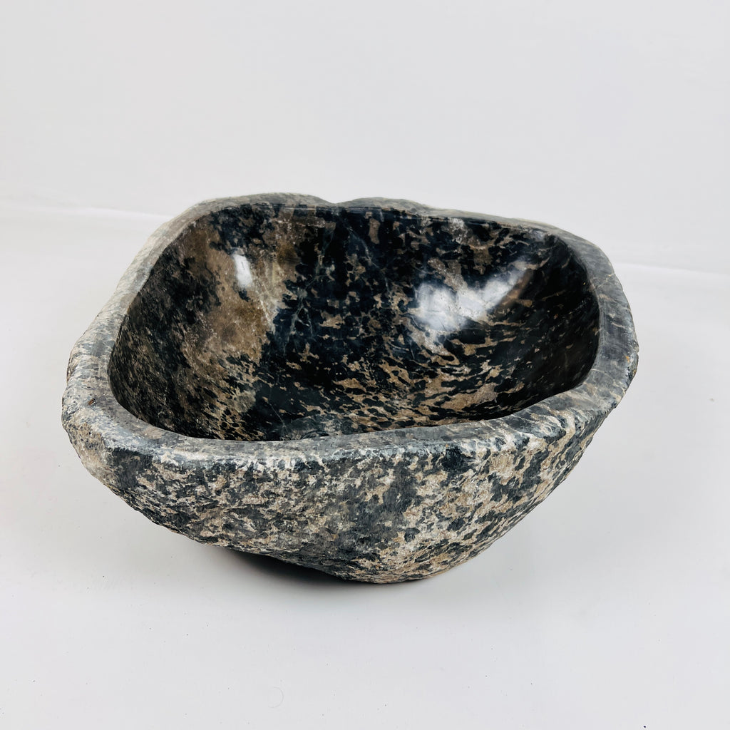 Cheetah Marked River Stone Sink