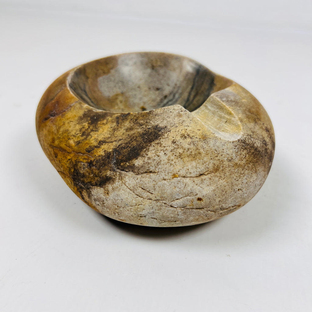 River Stone Honey Lined Ash Tray