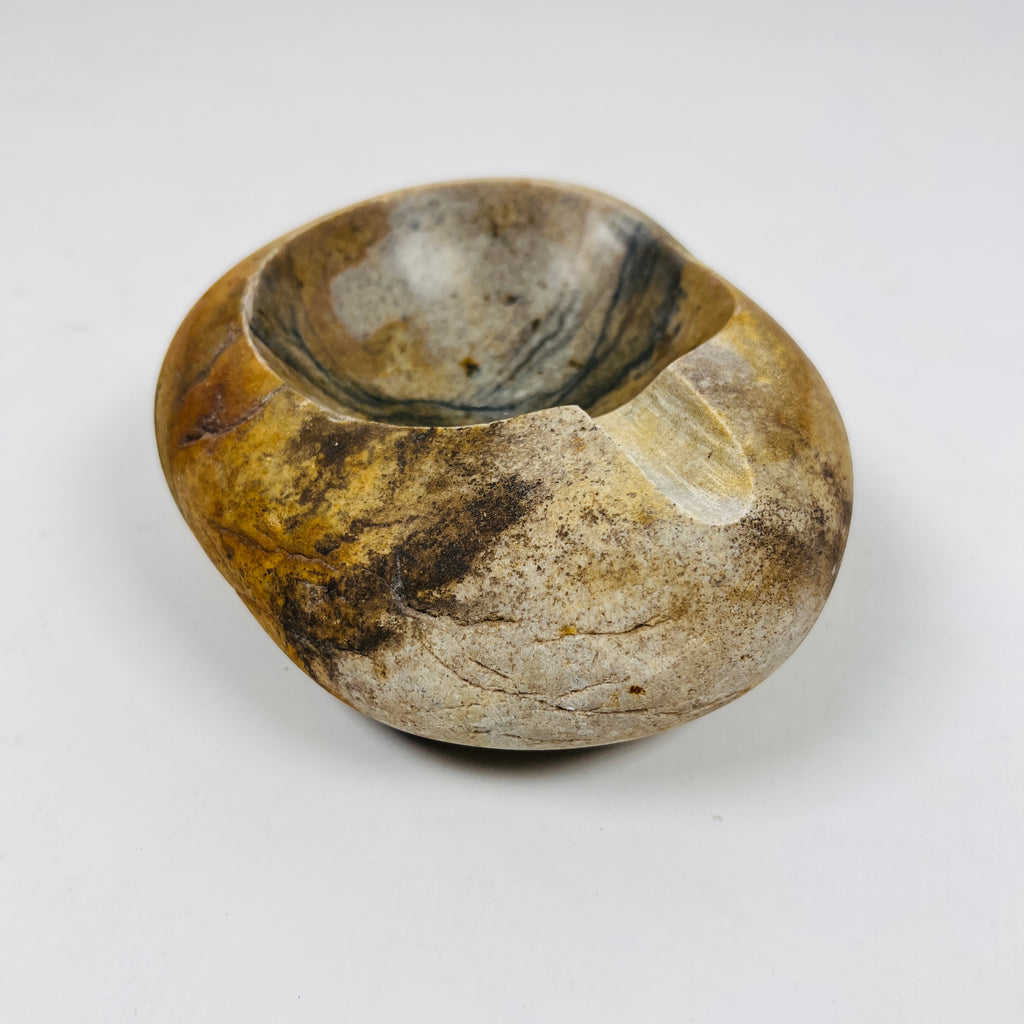 River Stone Honey Lined Ash Tray