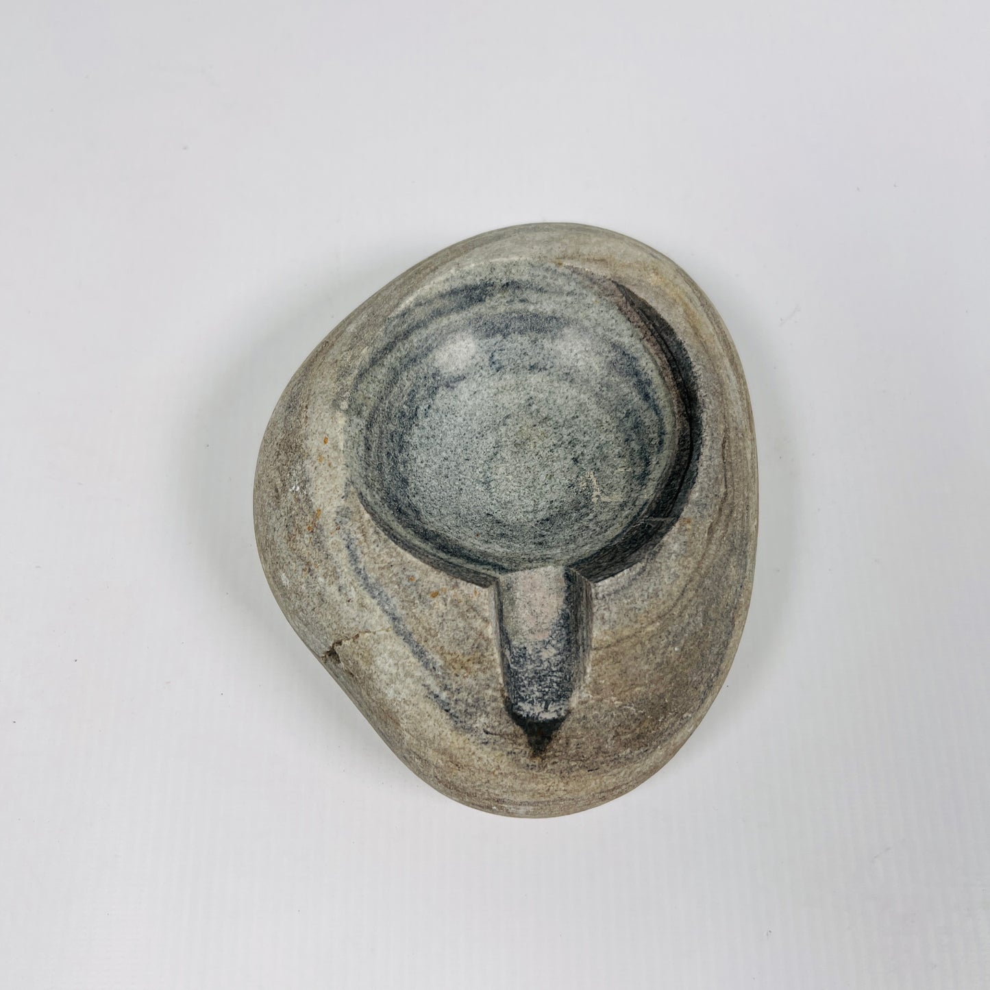Tidal Rift Ash Tray - River Stone