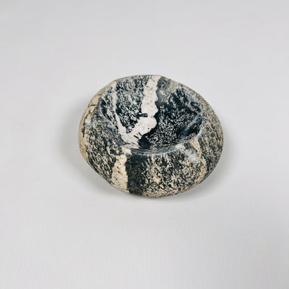 White Stroke Ash Tray - River Stone