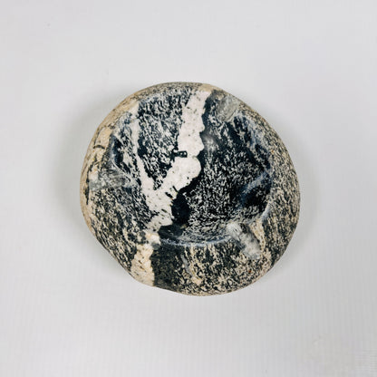 White Stroke Ash Tray - River Stone