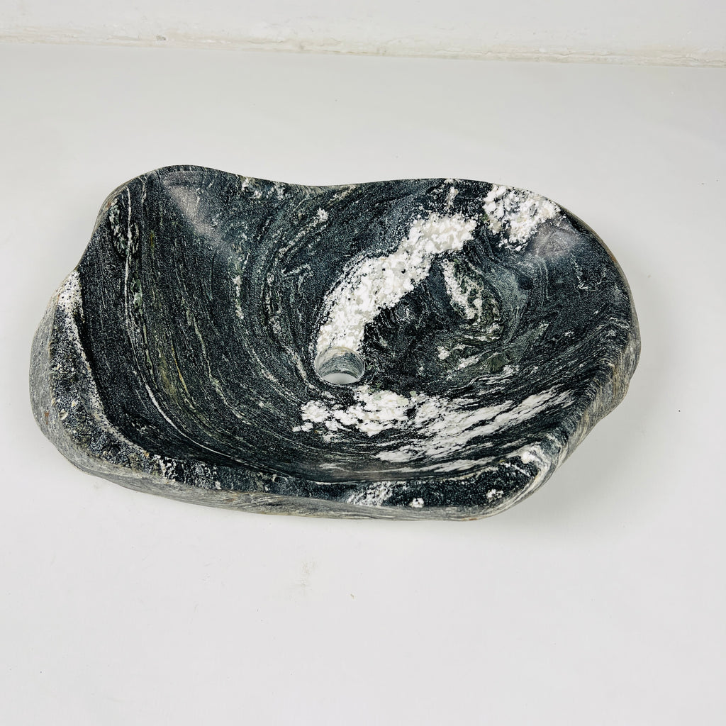 Noir Brushed River Stone Sink