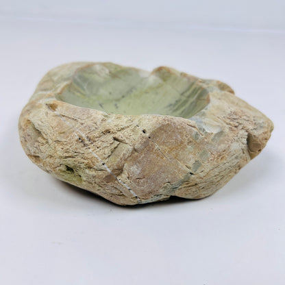 Light Green Hued Ash Tray - River Stone