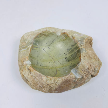 Light Green Hued Ash Tray - River Stone