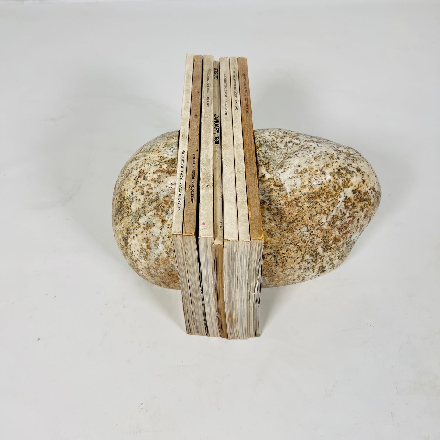 Brown Speckled Bookend Pair