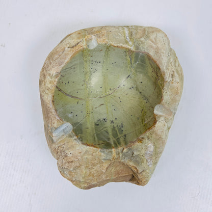 Light Green Hued Ash Tray - River Stone