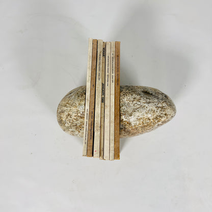 Brown Speckled Bookend Pair