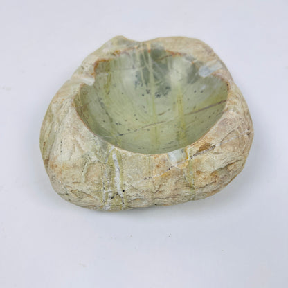 Light Green Hued Ash Tray - River Stone