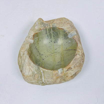 Light Green Hued Ash Tray - River Stone