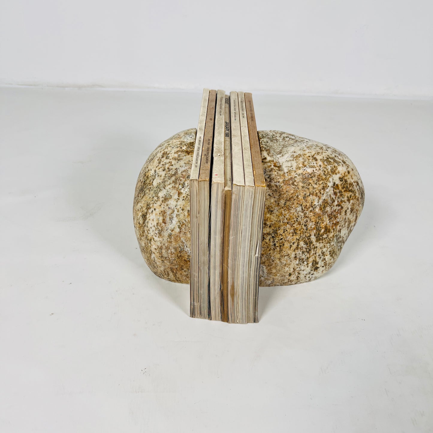 Brown Speckled Bookend Pair