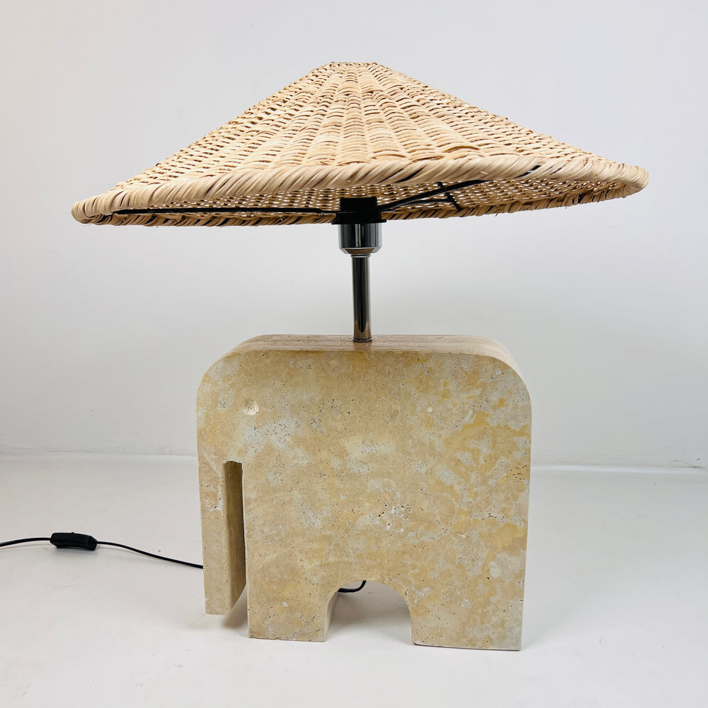 Elephant Stoned Table Lamp