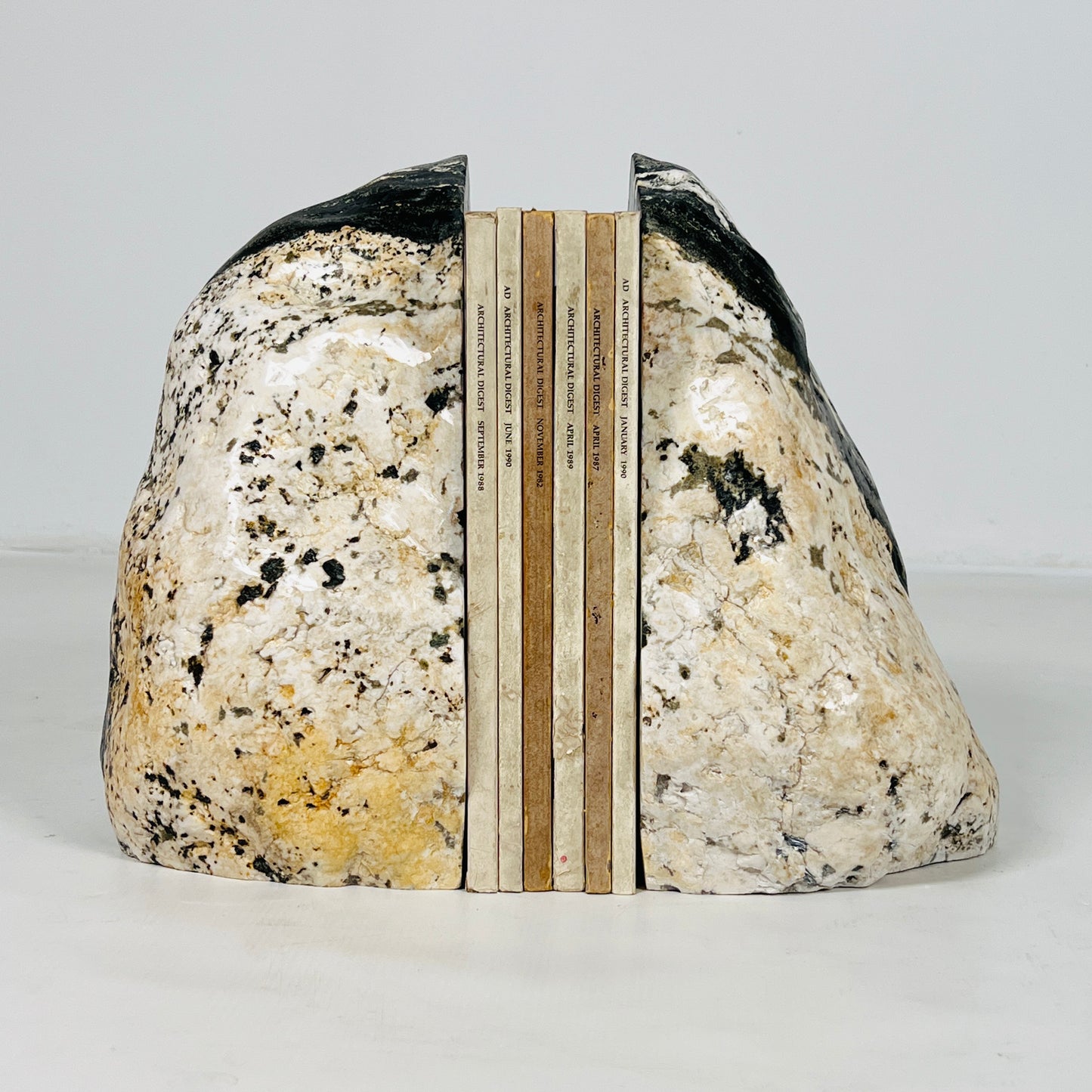 Cheetah Riverstone Bookend Pair