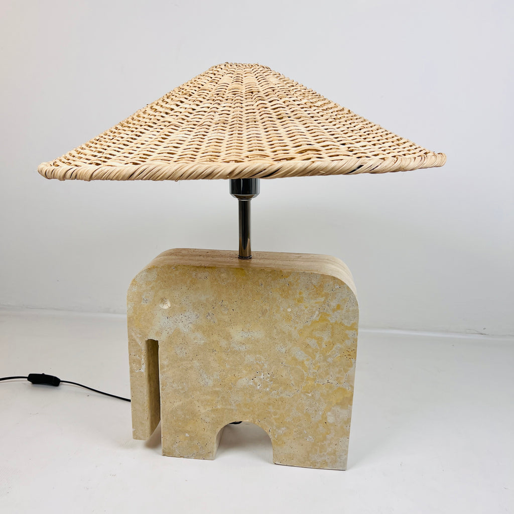 Elephant Stoned Table Lamp