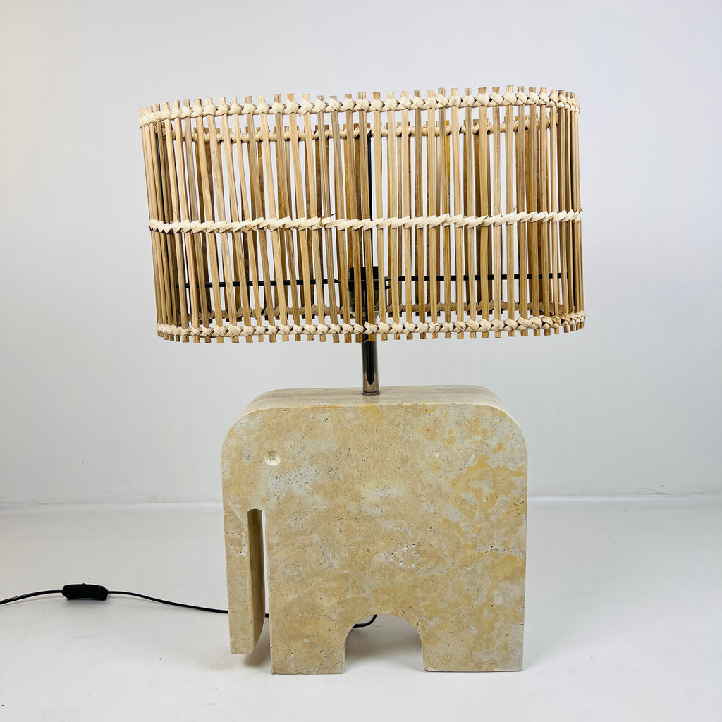 Elephant Stoned Table Lamp