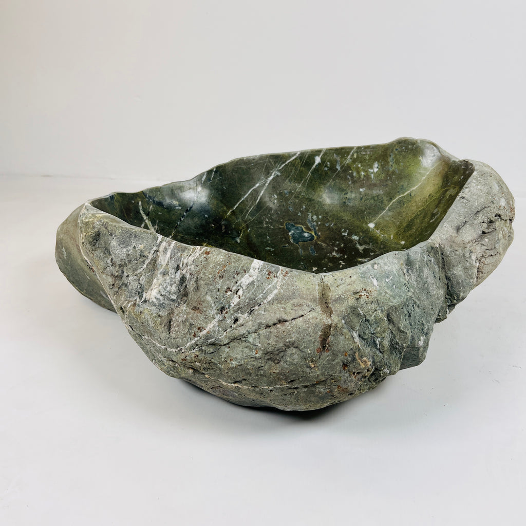 Moss Green River Stone Sink