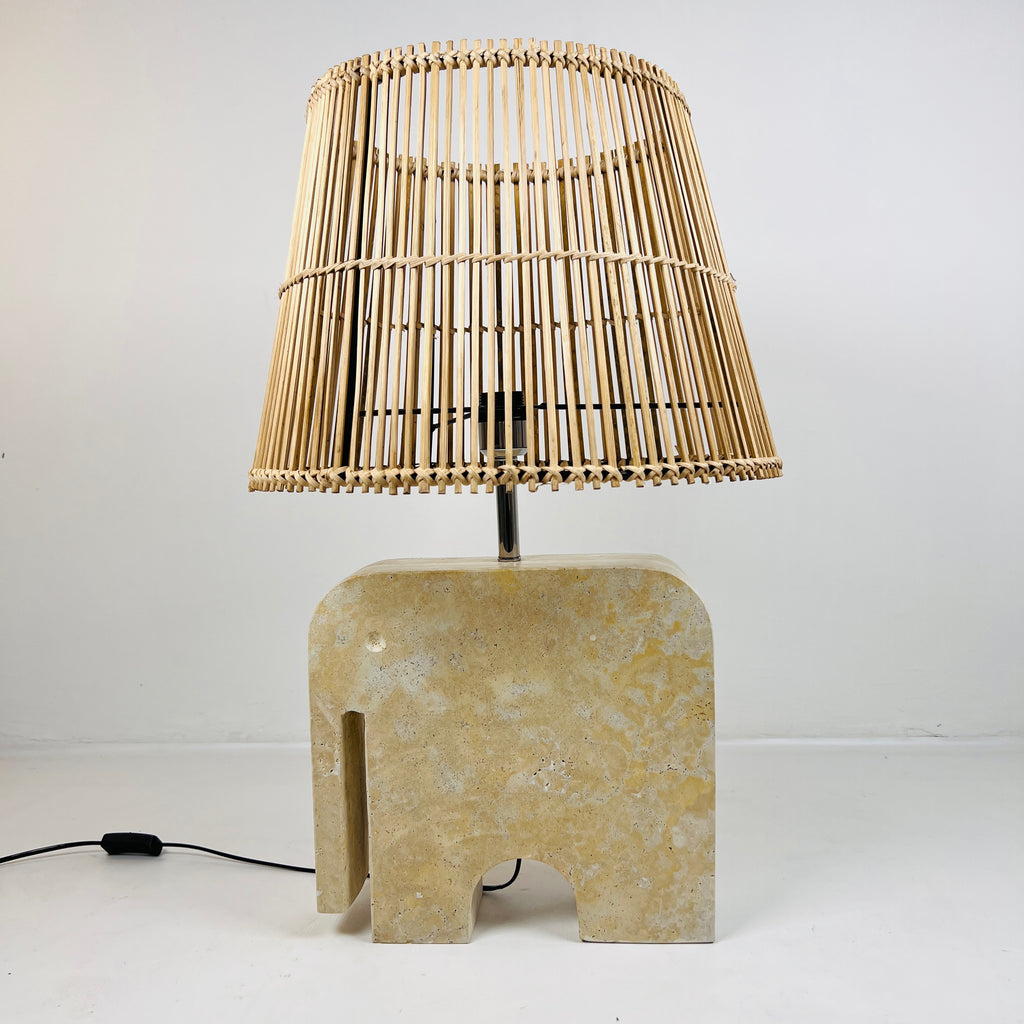 Elephant Stoned Table Lamp