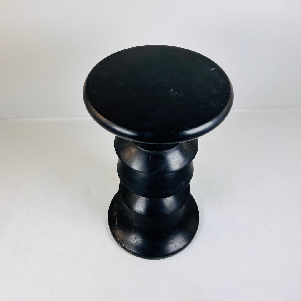 Deep Black Solid Stool