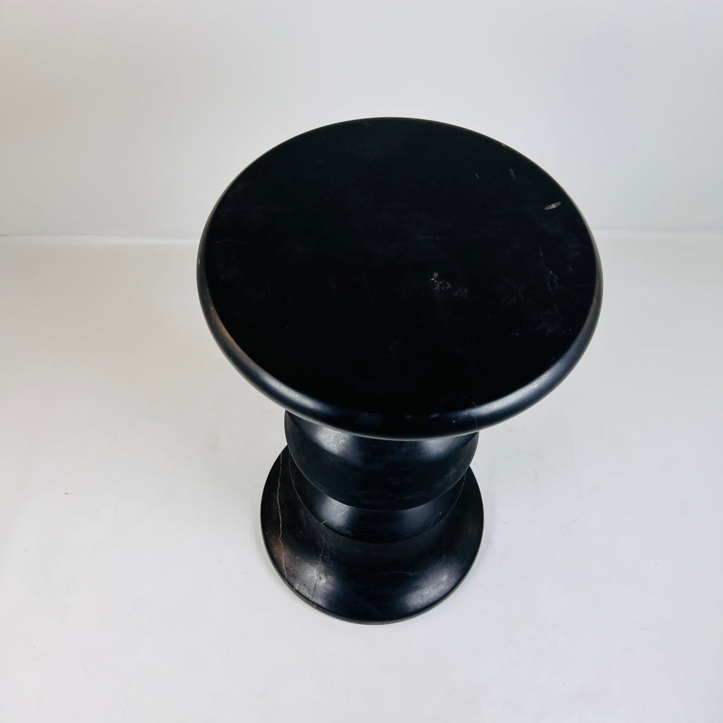 Deep Black Solid Stool