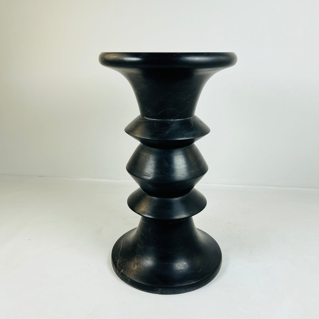 Deep Black Solid Stool