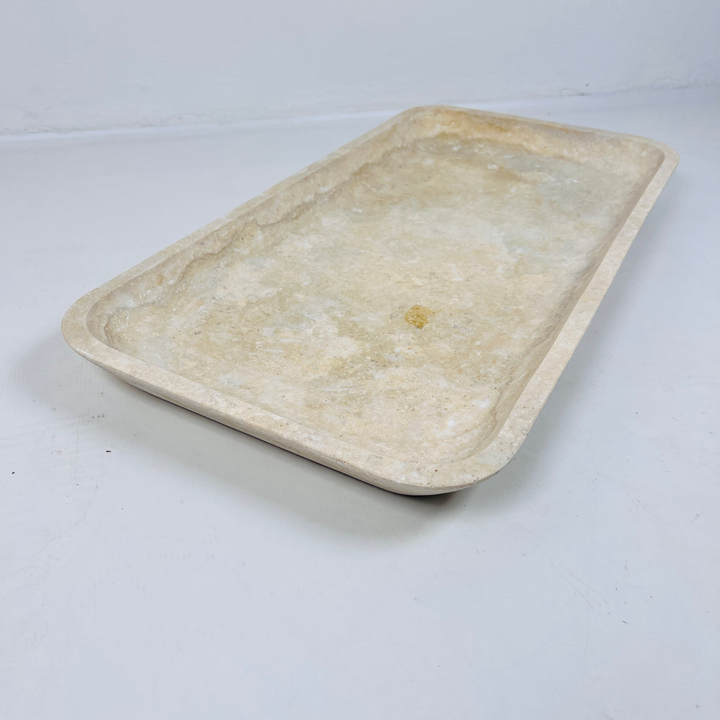 Travertine Rectangle Glazed Tray