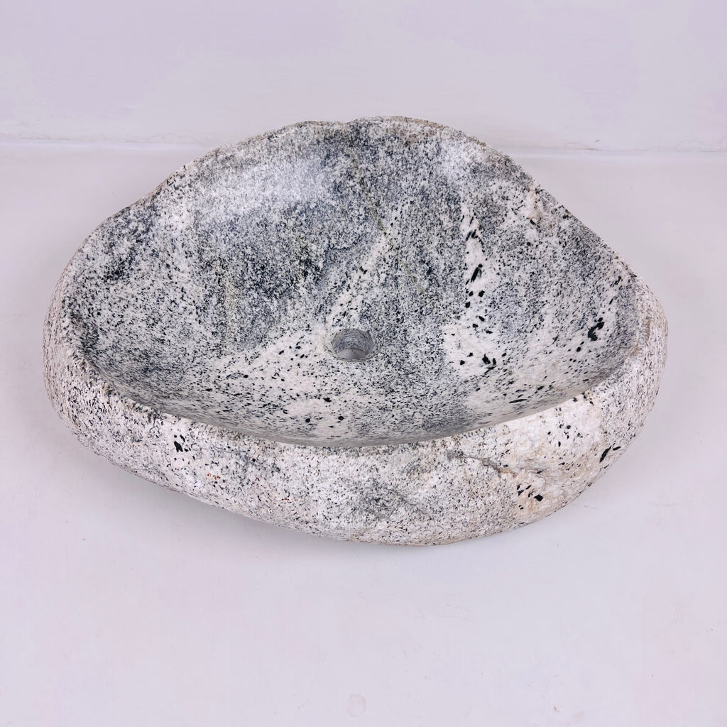 Grey Hued River Stone Sink