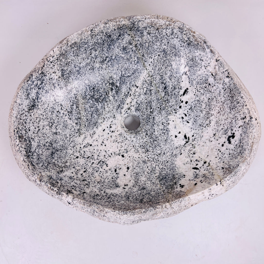 Grey Hued River Stone Sink