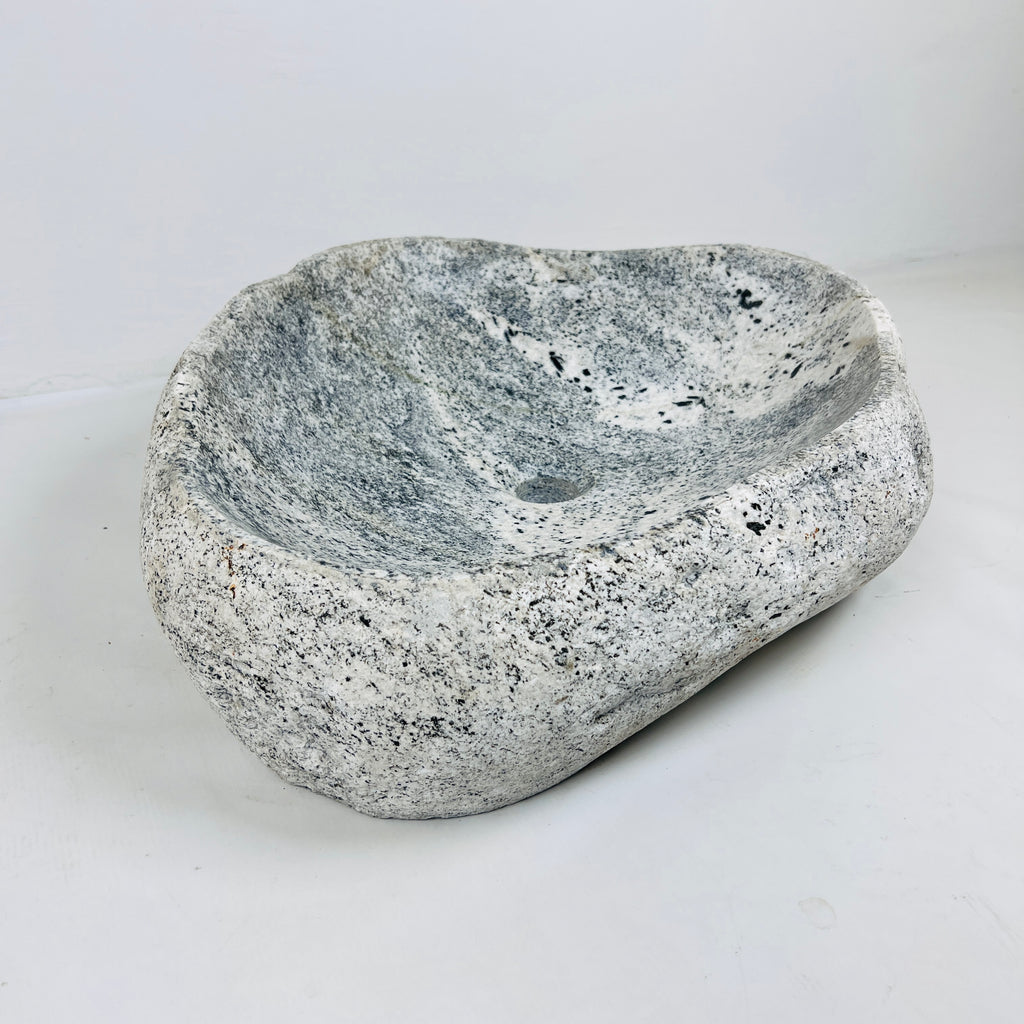 Grey Hued River Stone Sink