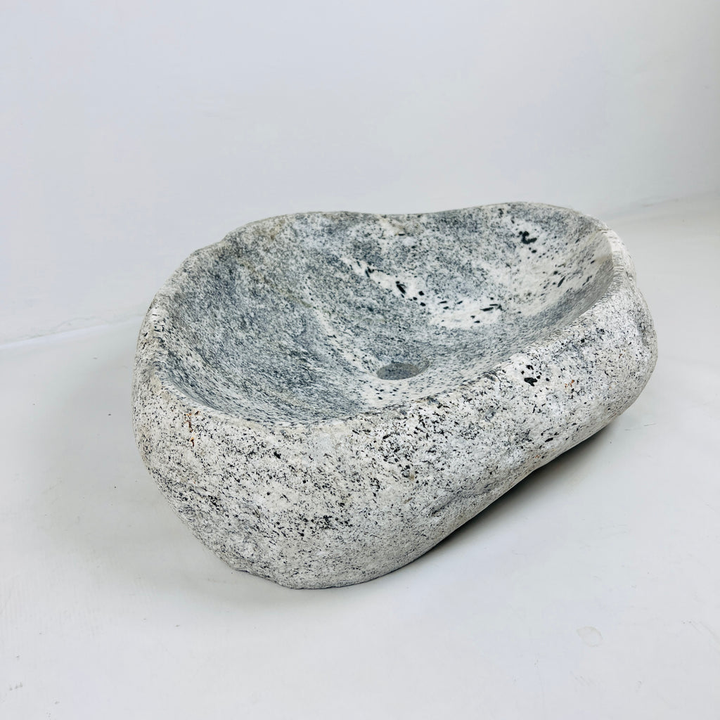 Grey Hued River Stone Sink