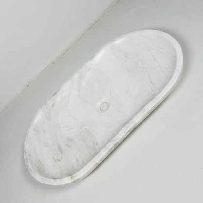 Oblong Sink - Cheetah White