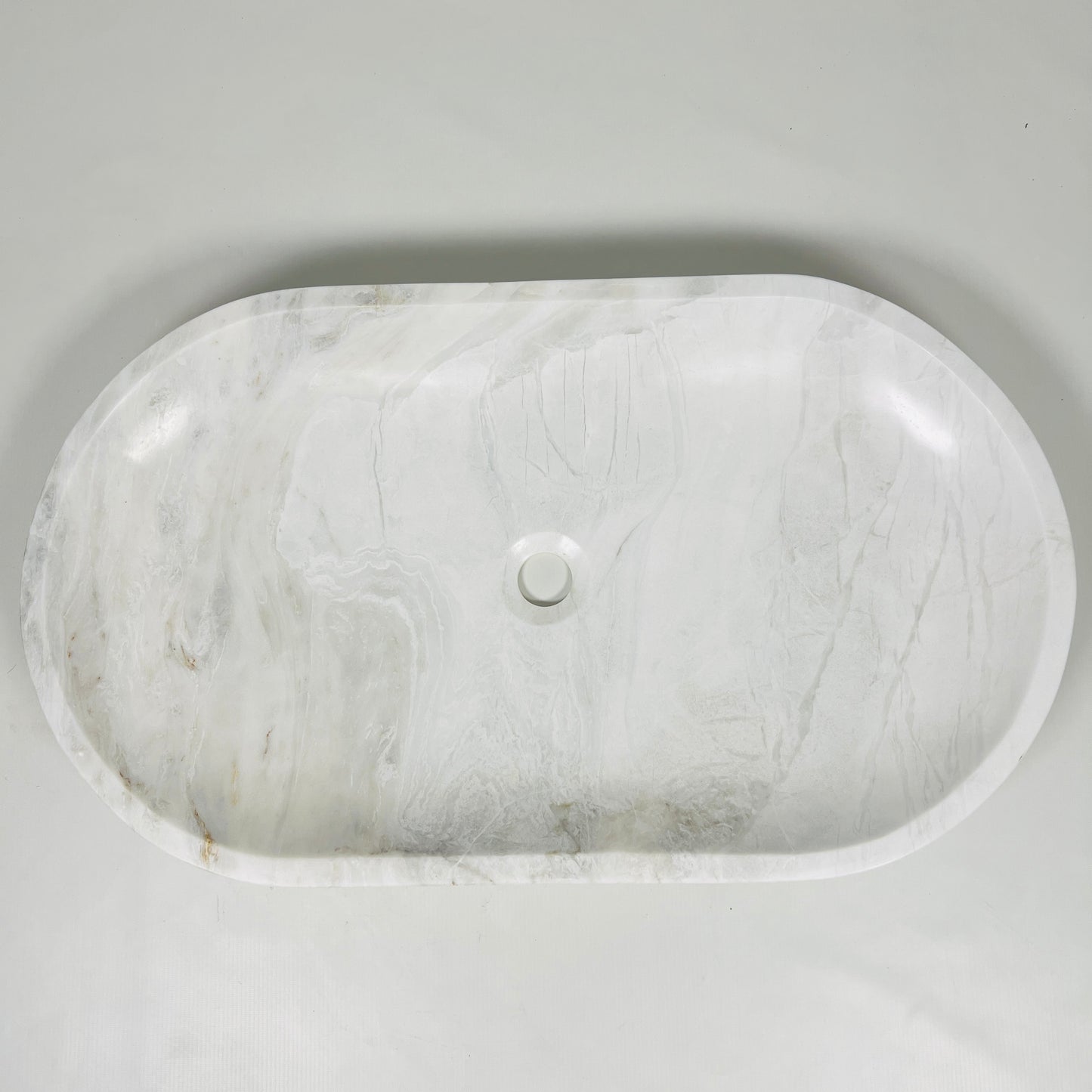 Oblong Sink - Cheetah White