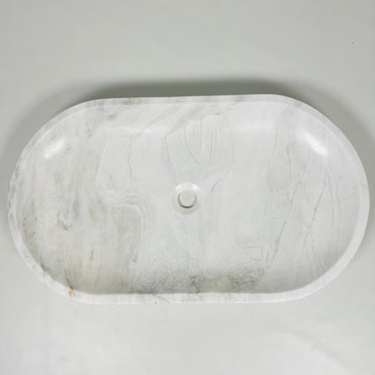Oblong Sink - Cheetah White