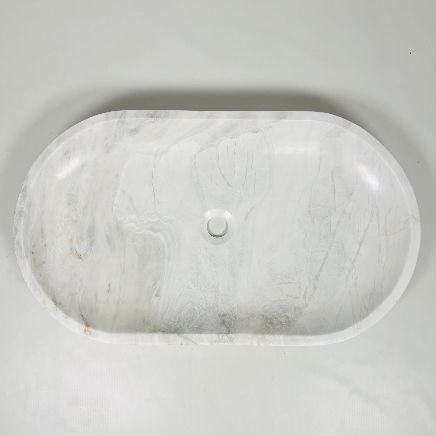 Oblong Sink - Cheetah White