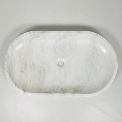 Oblong Sink - Cheetah White