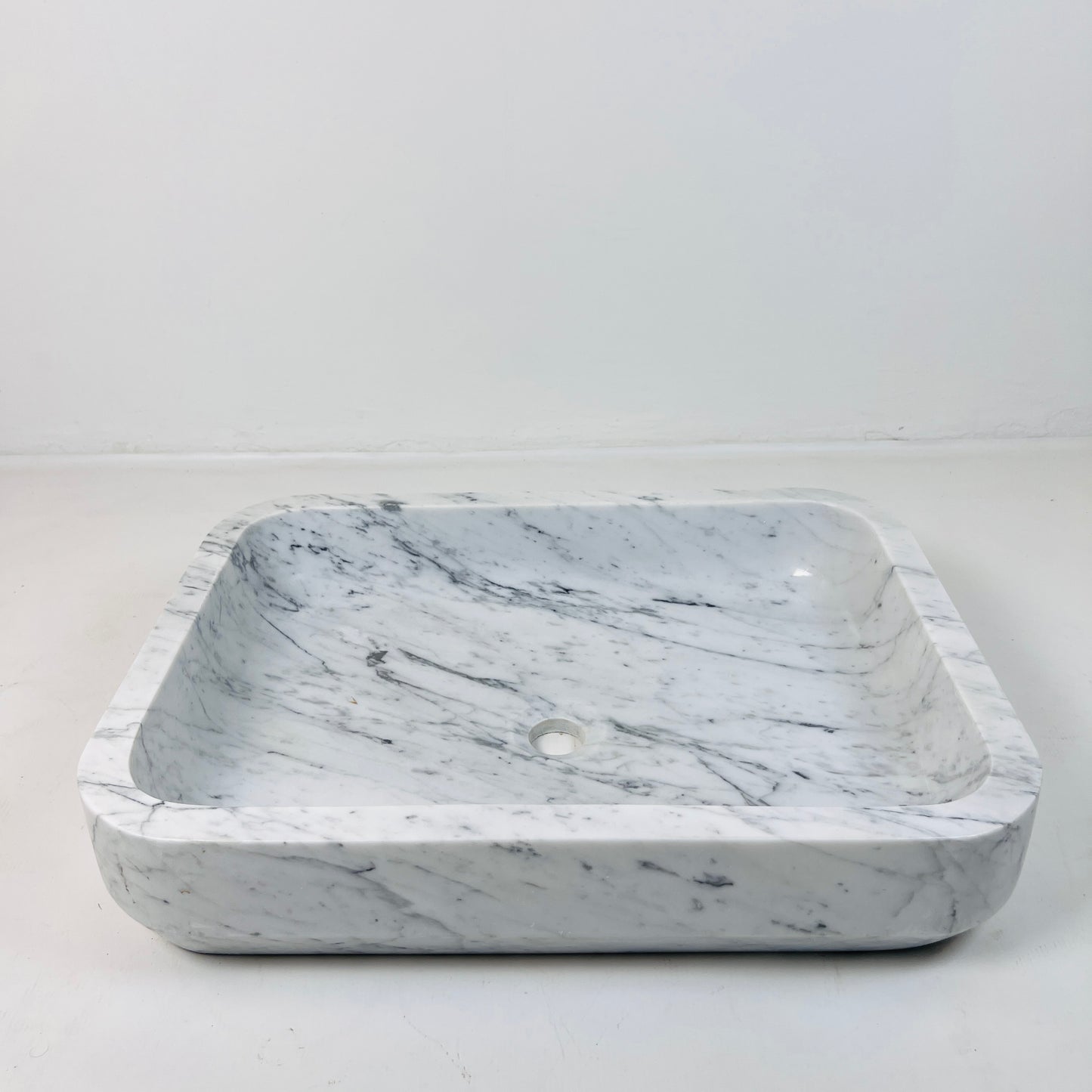 Rounded Rectangle Sink - Carrara