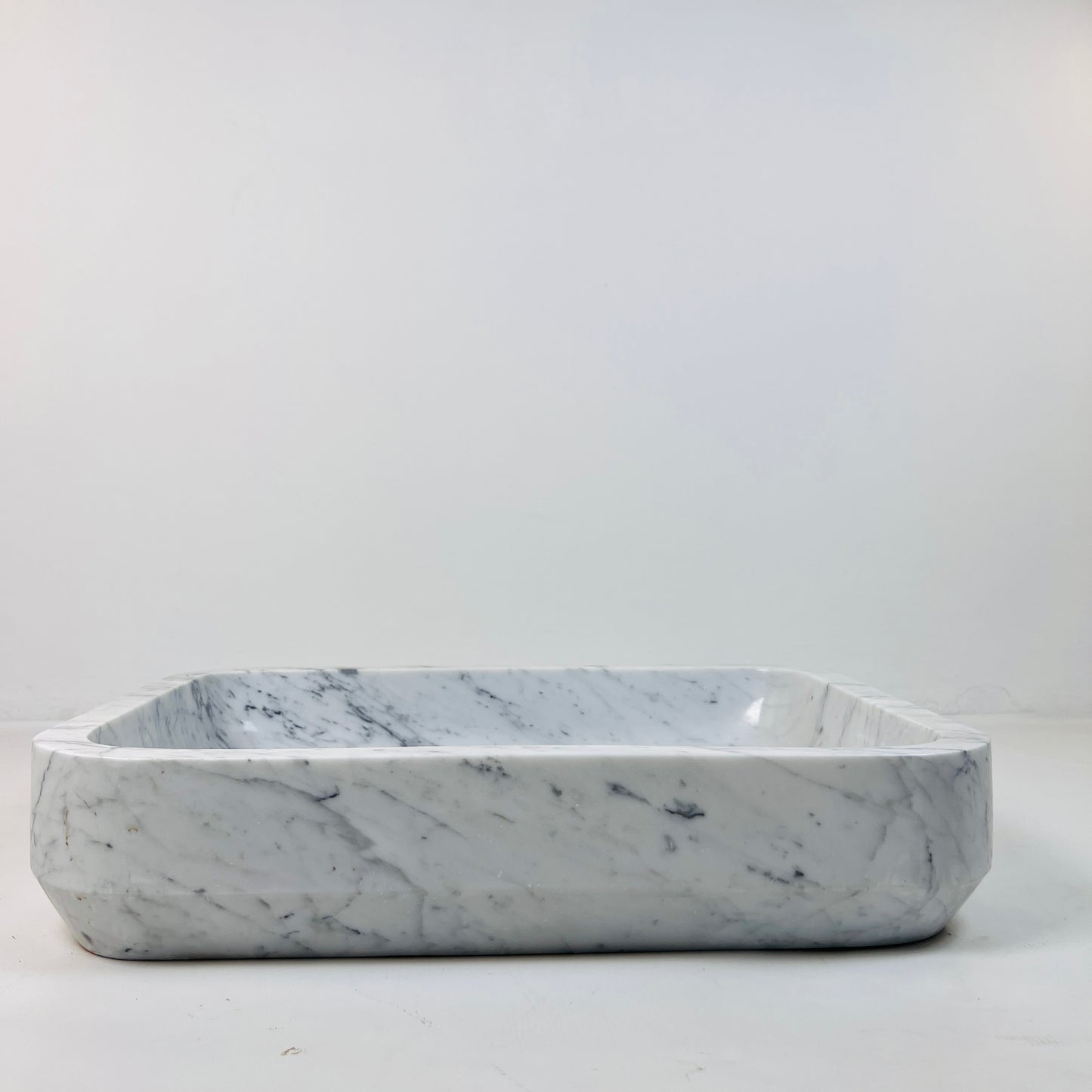 Rounded Rectangle Sink - Carrara