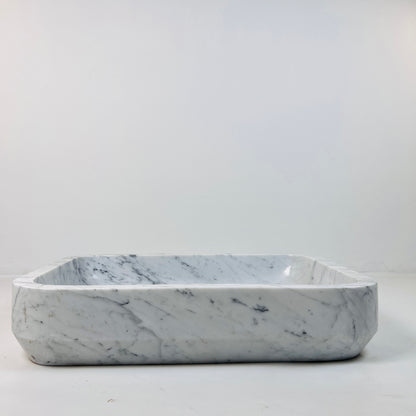 Rounded Rectangle Sink - Carrara