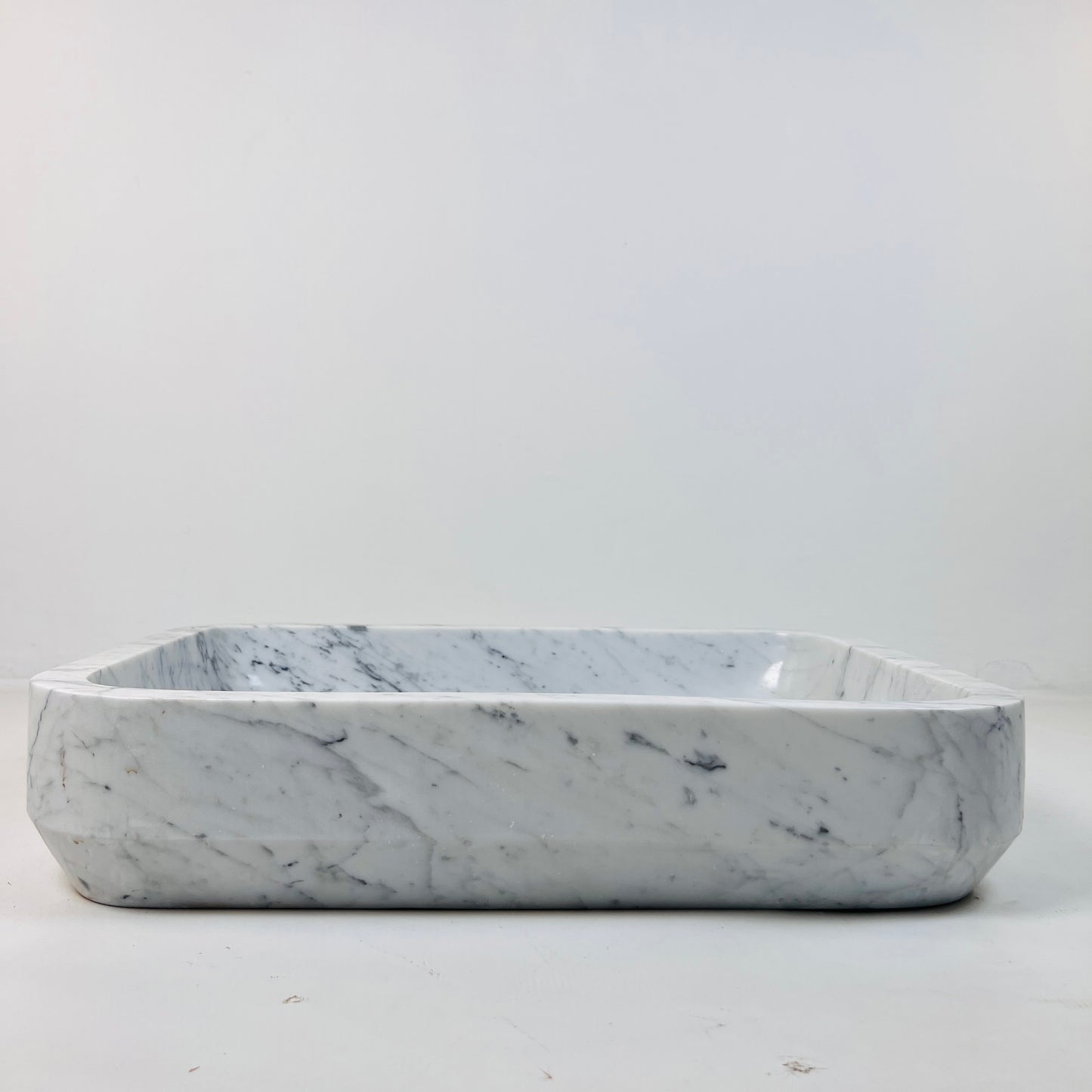 Rounded Rectangle Sink - Carrara