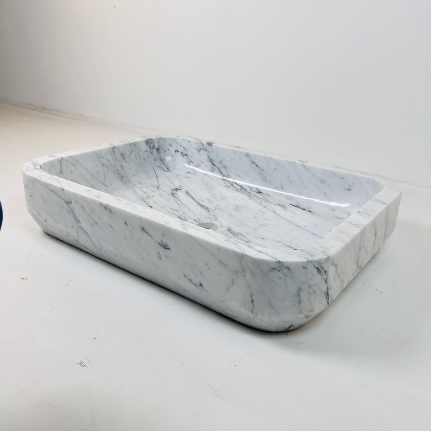 Rounded Rectangle Sink - Carrara