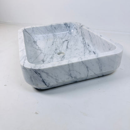 Rounded Rectangle Sink - Carrara