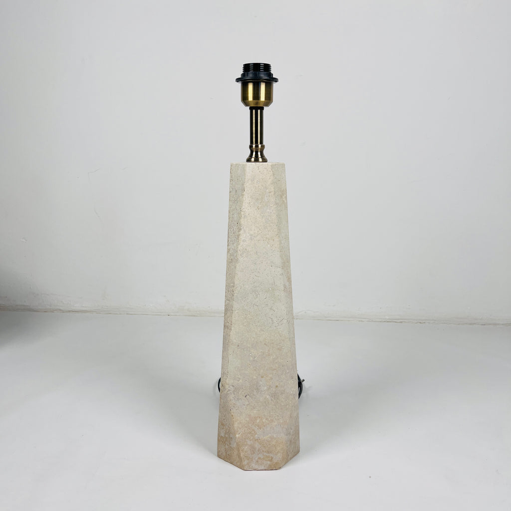 Soil Hue Travertine Table Lamp