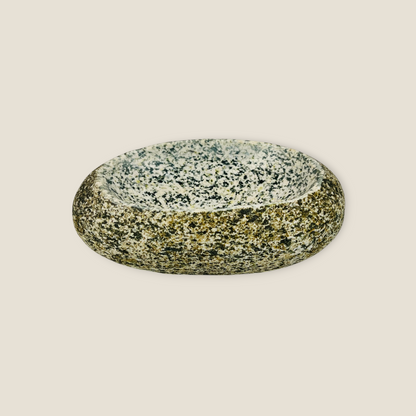 Coconut Spotted Soap Dish - Riverstone