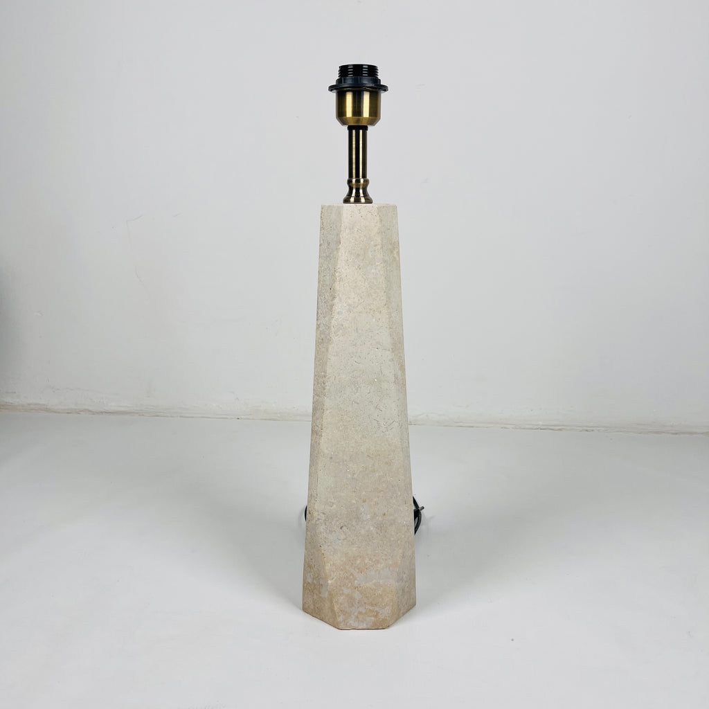 Soil Hue Travertine Table Lamp