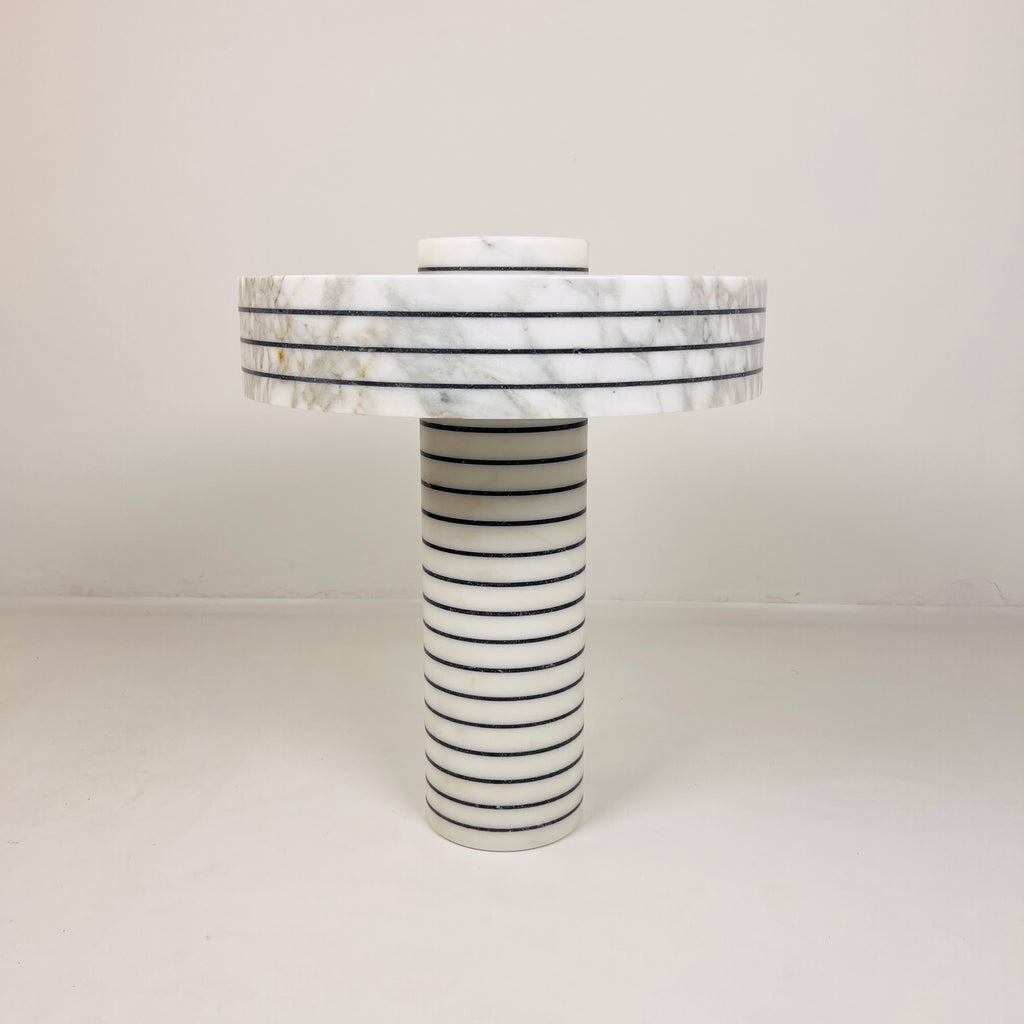 Halo Pin Strip Streaked Table Lamp