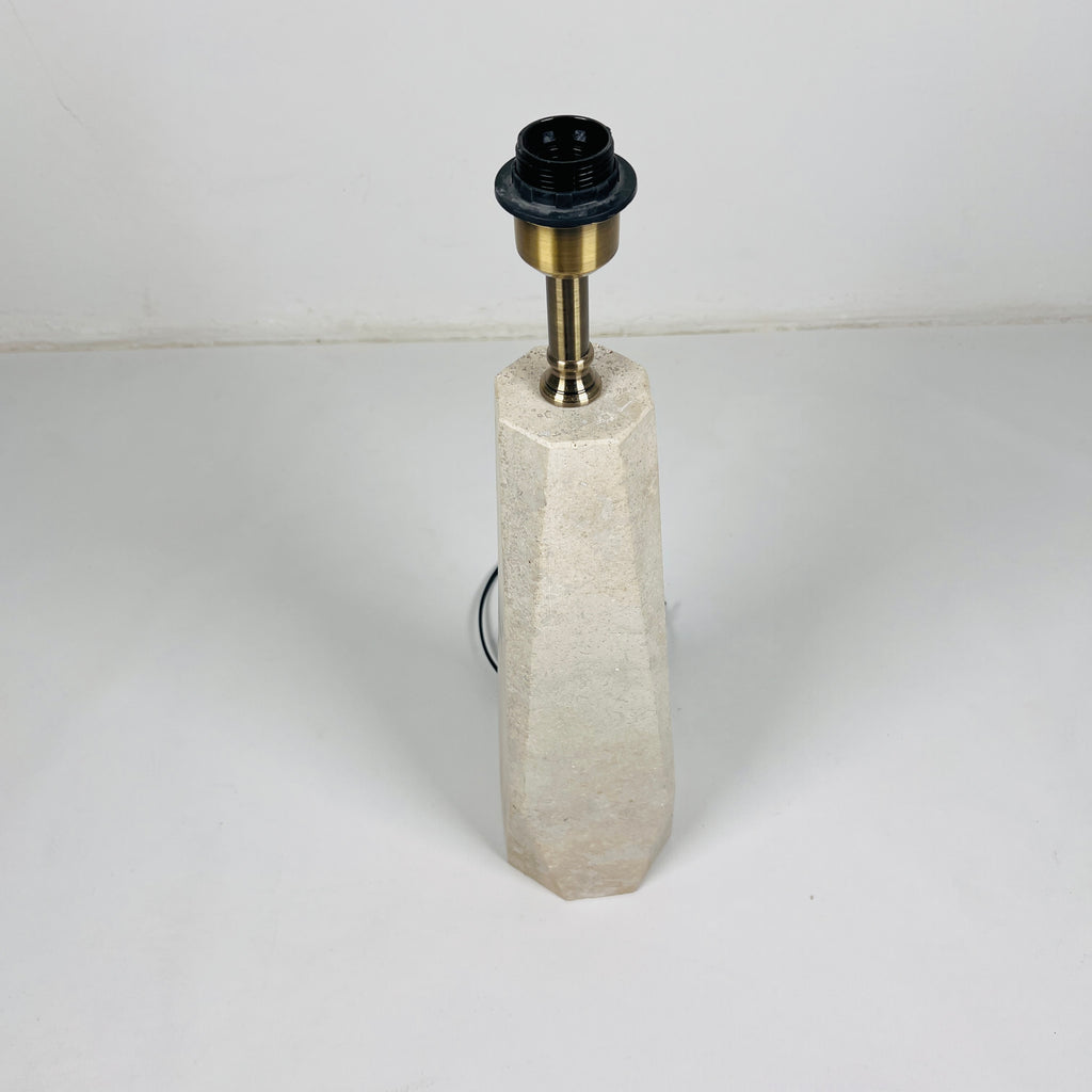 Soil Hue Travertine Table Lamp